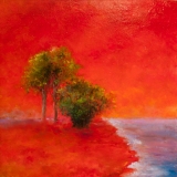 Landscape in red
